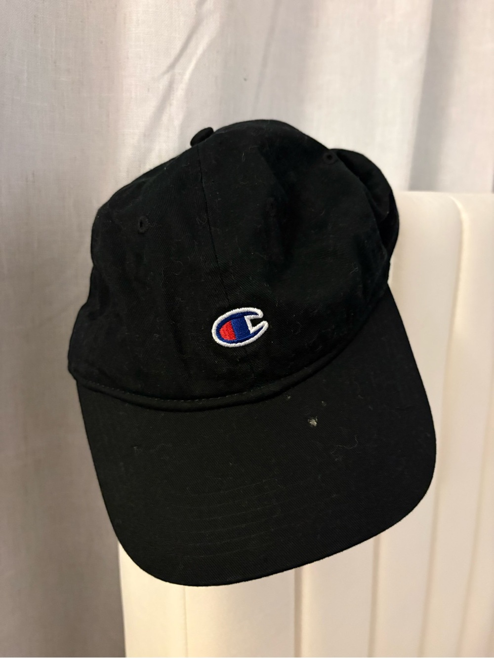 Champion Black Cap with Embroidered C Logo
